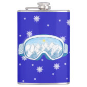 Ski Goggles Snowflake Dance   Heupfles (Voorkant)