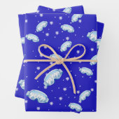 Ski Goggles Snowflake Dance Inpakpapier Vel (In situ)