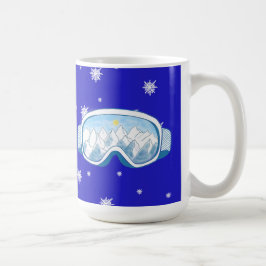 Ski Goggles Snowflake Dance Koffiemok