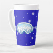 Ski Goggles Snowflake Dance Latte Mok (Linkerhoek)