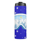 Ski Goggles Snowflake Dance Thermosbeker (Voorkant)