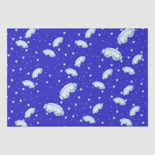 Ski Goggles Snowflake Dance Tissuepapier (Voorkant)