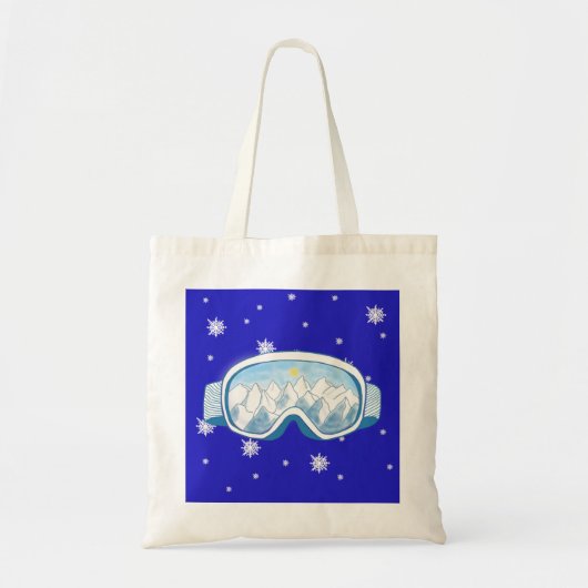 Ski Goggles Snowflake Dance Tote Bag (Voorkant)