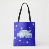 Ski Goggles Snowflake Dance Tote Bag (Voorkant)