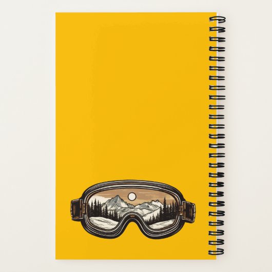 Ski Goggles Spiral Notitieboek (Achterkant)