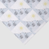 Ski Gondolas Tissuepapier (Detail)