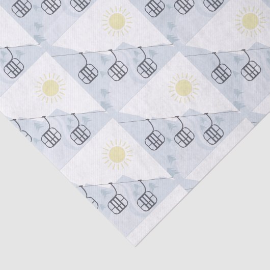 Ski Gondolas Tissuepapier (Detail)