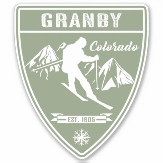 Ski Granby Colorado Sticker (Voorkant)