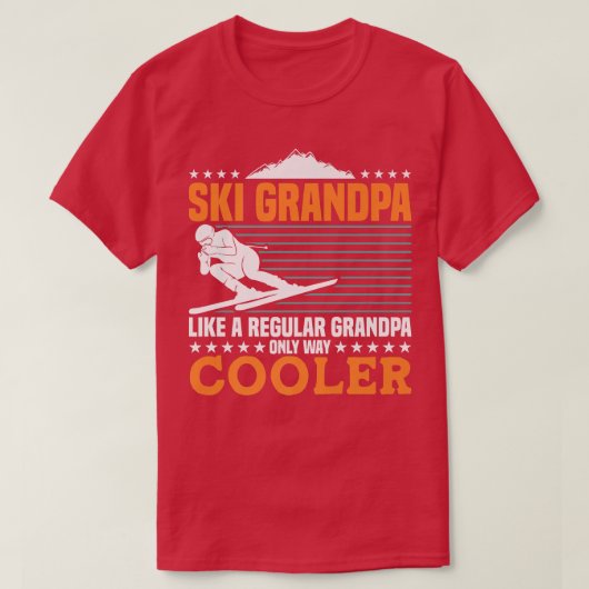 Ski Grandpa Only Way Koooler Funny Skiing Grandfat T-shirt (Design voorkant)