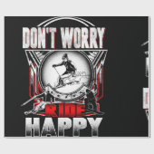 Ski happy cadeaupapier (Vlak)