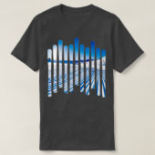 Ski helling op ski t-shirt (Design voorkant)