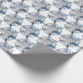 Ski Helling Sneeuwvlok Cadeaupapier (Hoek)