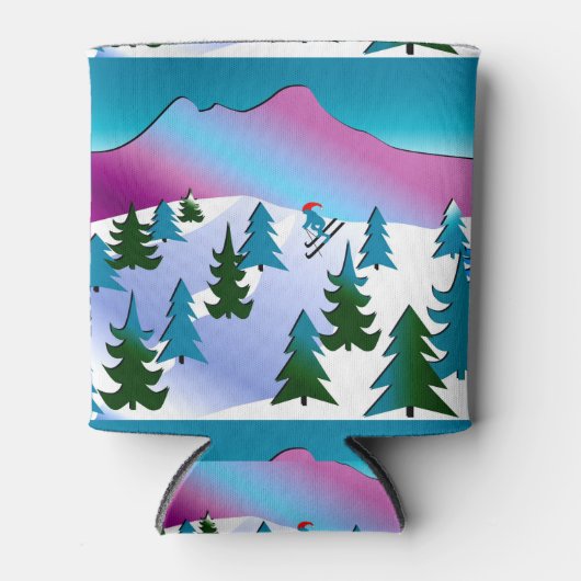 Ski Helling Winter Koelbox Blikjeskoeler (Voorkant)