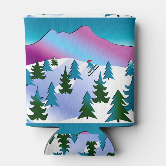 Ski Helling Winter Koelbox Blikjeskoeler (Achterkant)