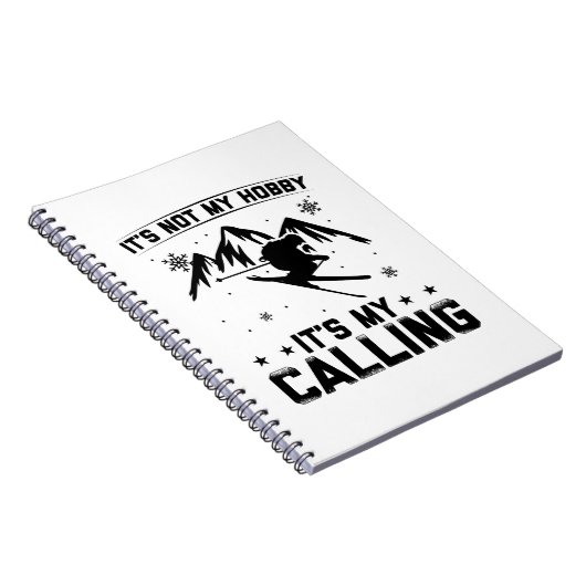 Ski Hobby | wintersportskiezen winterscheermessen Notitieboek (Rechterzijde)