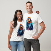 Ski Hond in Ski Bril 5 T-shirt (Unisex)