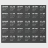 Ski Humor Skiing Funny Winter Sport Joke Cadeaupapier (Vlak)