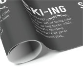 Ski Humor Skiing Funny Winter Sport Joke Cadeaupapier (Rol Hoek)