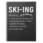 Ski Humor Skiing Funny Winter Sport Joke Notitieboek (Voorkant)