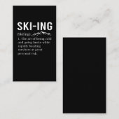 Ski Humor Skiing Funny Winter Sport Joke Visitekaartje (Voorkant / Achterkant)