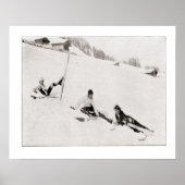 ski-iamge, Fun in de sneeuw Poster (Voorkant)