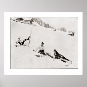  ski-iamge, Fun in de sneeuw Poster