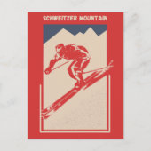  Ski Idaho Resort Schweitzer Mountain Briefkaart (Voorkant)