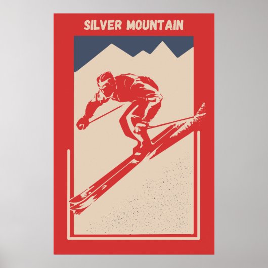  Ski Idaho Resort Silver Mountain Poster (Voorkant)