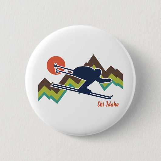 Ski Idaho Ronde Button 5,7 Cm (Voorkant)