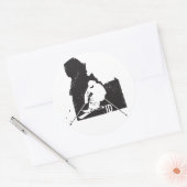 Ski Idaho Ronde Sticker (Envelop)