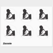 Ski Idaho Ronde Sticker (Vel)
