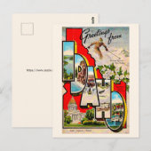 Ski Idaho - Sun Valley Oude Ansichtkaart Briefkaart (Voorkant / Achterkant)