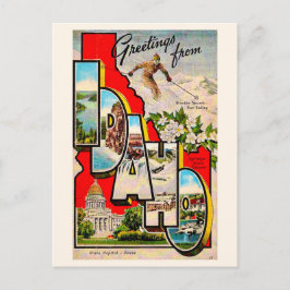 Ski Idaho - Sun Valley Vintage Ansichtkaart Briefkaart