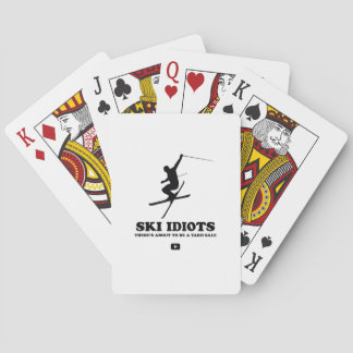 Ski Idiot Logo Pokerkaarten