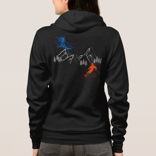 ski in ski uit hoodie (Achterkant)