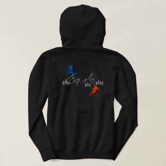 ski in ski uit hoodie (Design achterkant)