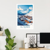 Ski in Val Thorens Kunstprint 1 Poster (Thuiskantoor)