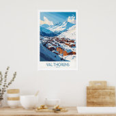 Ski in Val Thorens Kunstprint 1 Poster (Keuken)