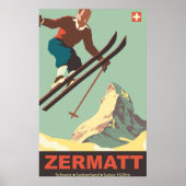 Ski in Zermatt Poster (Voorkant)