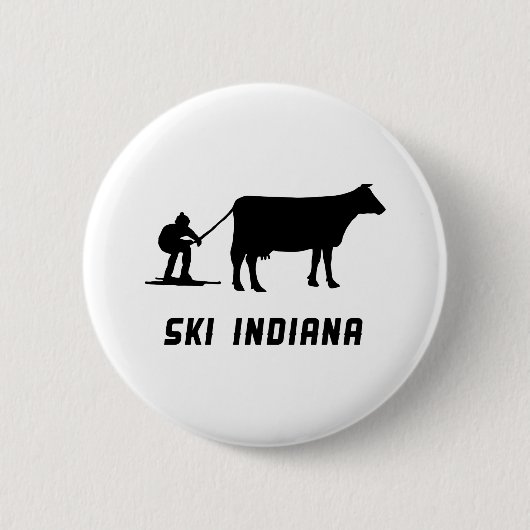 Ski Indiana Ronde Button 5,7 Cm (Voorkant)