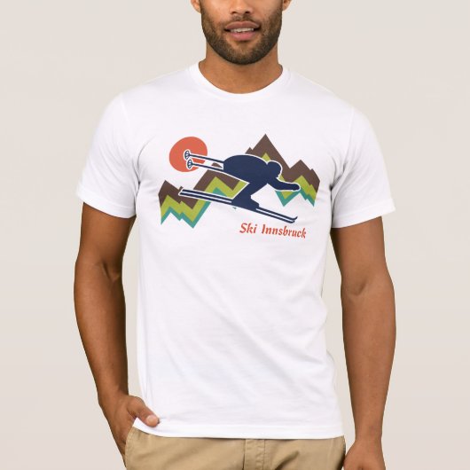 Ski Innsbruck T-shirt (Voorkant)