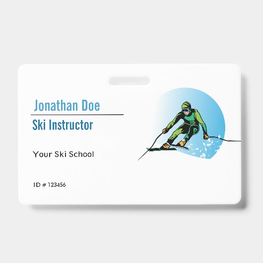 Ski-instructeur Badge (Voorkant)