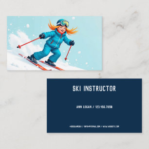 Ski-instructeur Visitekaartje