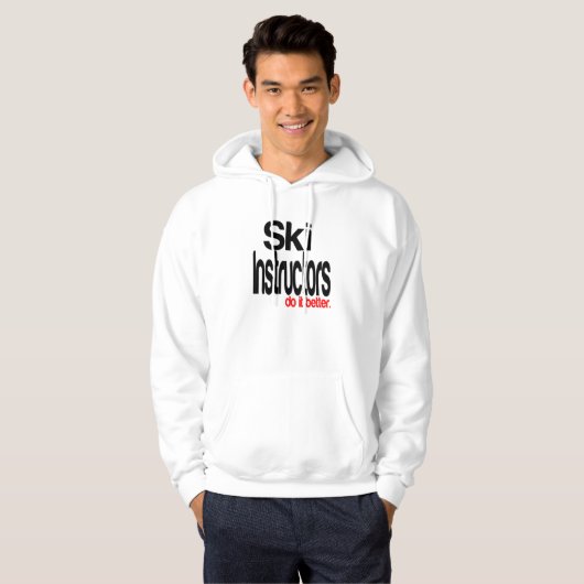 Ski-instructeurs doen het beter hoodie (Voorkant volledig)