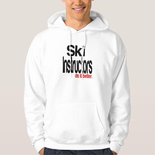 Ski-instructeurs doen het beter hoodie (Voorkant)