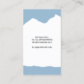 Ski Instructor Business Card Template Visitekaartje (Achterkant)