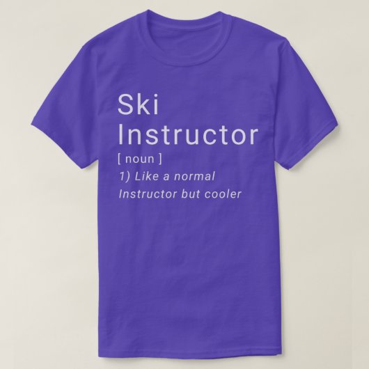 Ski Instructor Definition T-shirt (Design voorkant)