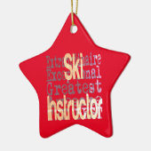 Ski Instructor Extraordinaire Keramisch Ornament (Links)