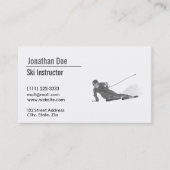 Ski Instructor Visitekaartje (Voorkant)