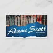 Ski Instructor Visitekaartje (Voorkant)